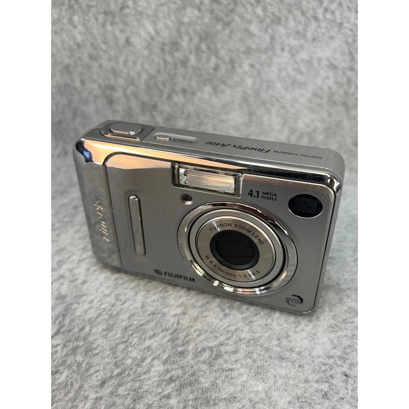 Silver Fujifilm FinePix A400 Digital Camera 4.1MP 3x Optical Zoom Y2K Retro