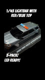 1/43 POLICE LIGHTBAR SLIM RED/BLUE TOP 3-PACK MODEL CAR DIORAMA CUSTOM LED READY