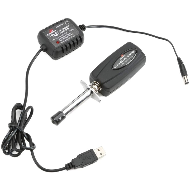LiPo Glow Driver with Batt & USB Charger Battery
