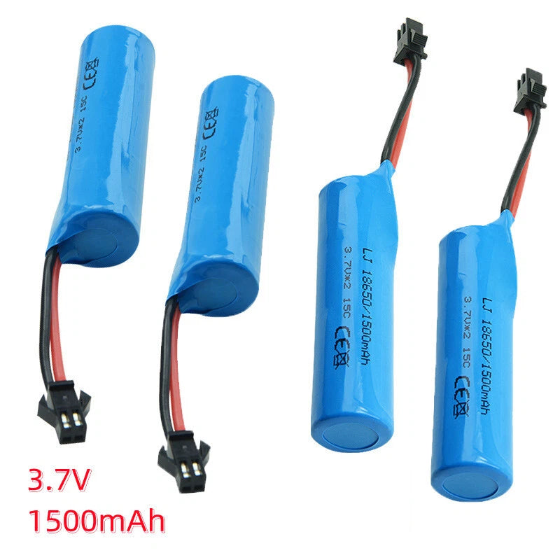 3.7V 1500mAh Lipo Rechargeable Battery Pack SM Plug USB For RC Cars Boats