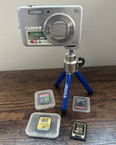 Fujifilm FinePix J110w 10MP Digital Camera Silver With SD Card Bundle & Tripod