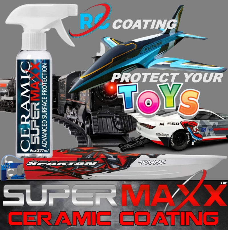 Ceramic coating spray bottle with trigger and Super Maxx label