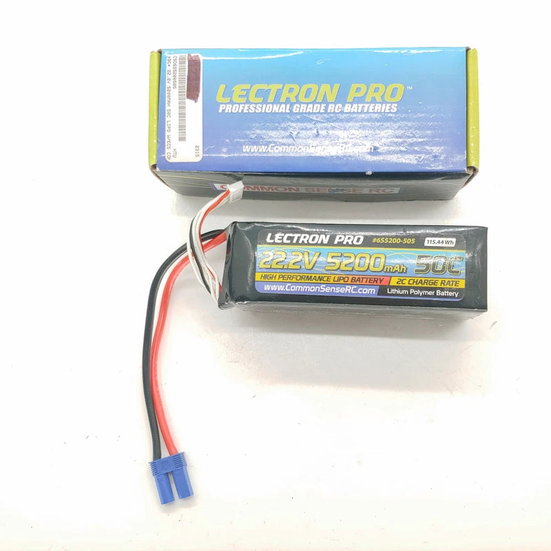 Some Rounding/Read: Lectron Pro 22.2v 6S 5200mah 50c Lipo Battery Pack w/ EC5 Pl Battery