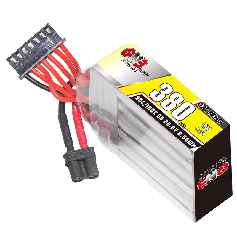 GAONENG GNB LiHV 6S 22.8V 380mAh 90C XT30 LiPo Battery Battery