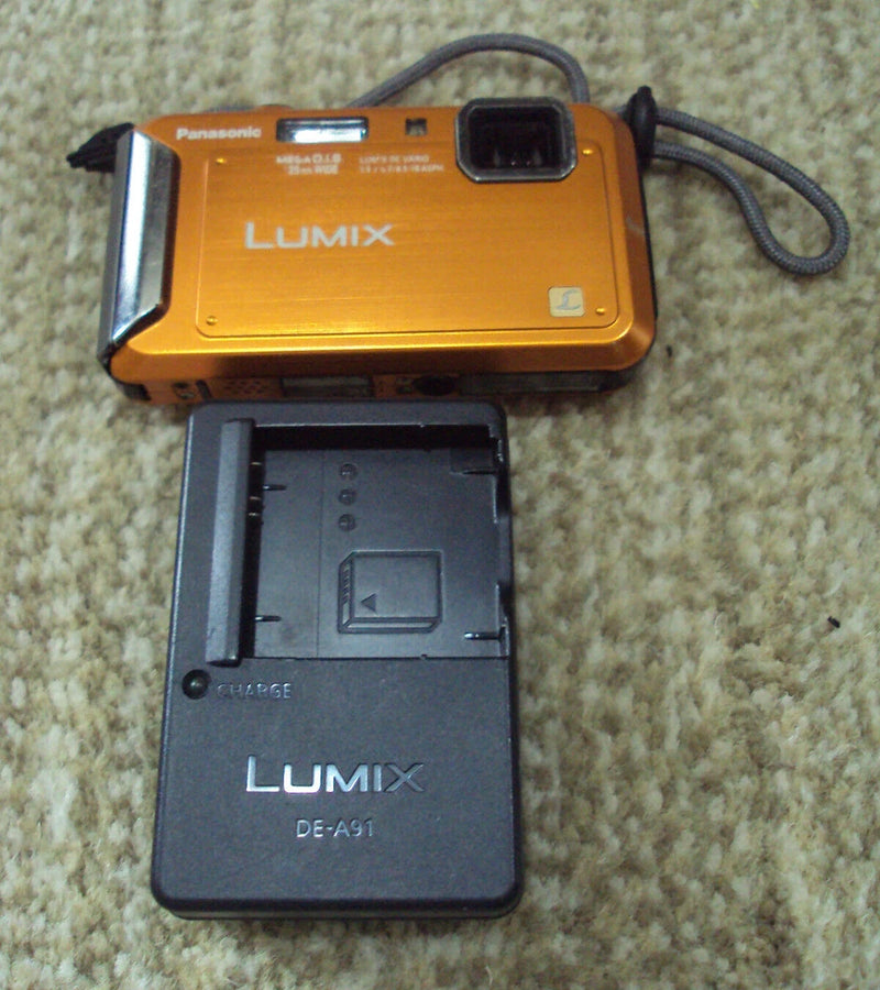 Panasonic LUMIX DMC-TS20 16.1MP Digital Camera - Orange