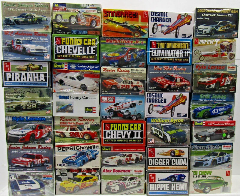 Stock Car ~ Funny Car ~ NASCAR ~ "CHOOSE" ~ Dragster ~ Revell - MPC - Models NEW