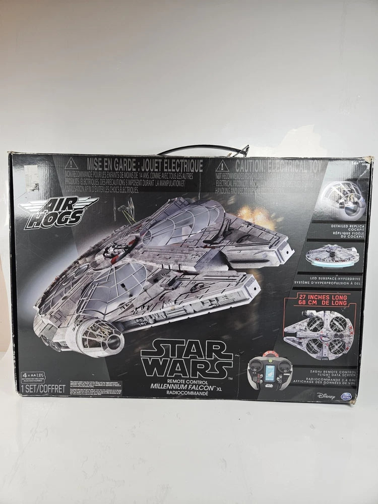 Air Hogs Star Wars RC flying drone packaging, 27-inch length