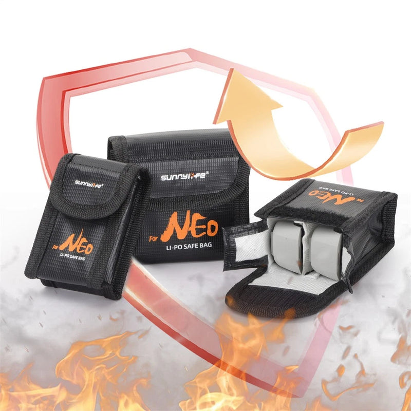 For DJI NEO Drone Battery Safe Bag Li-Po Safe Bag Protective Explosion-proof