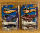 Hot Wheels 2012 Showroom '71 Chevy El Camino & '72 Ford Ranchero Pro Pack Lot