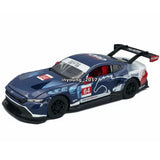 1:24 Mustang GT3 Model Toy Car Diecast Toy Vehicle Doors Hood Open Blue Battery