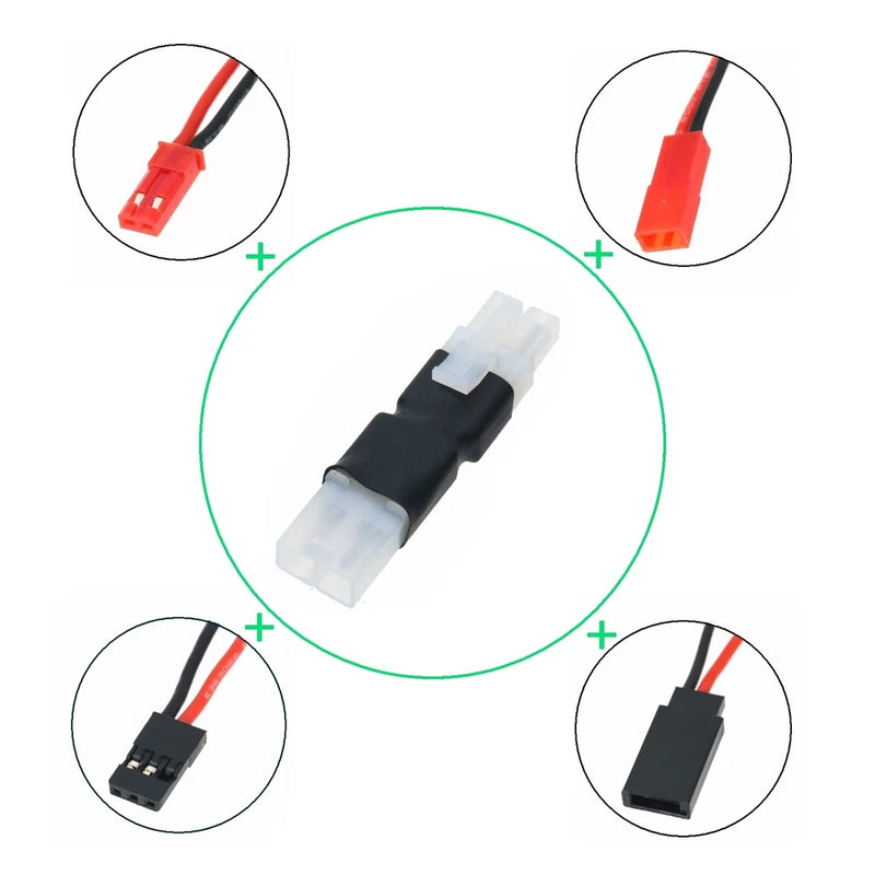 Tamiya Female to Male in-line Connector JST JR Futaba Battery Power Supply FPV