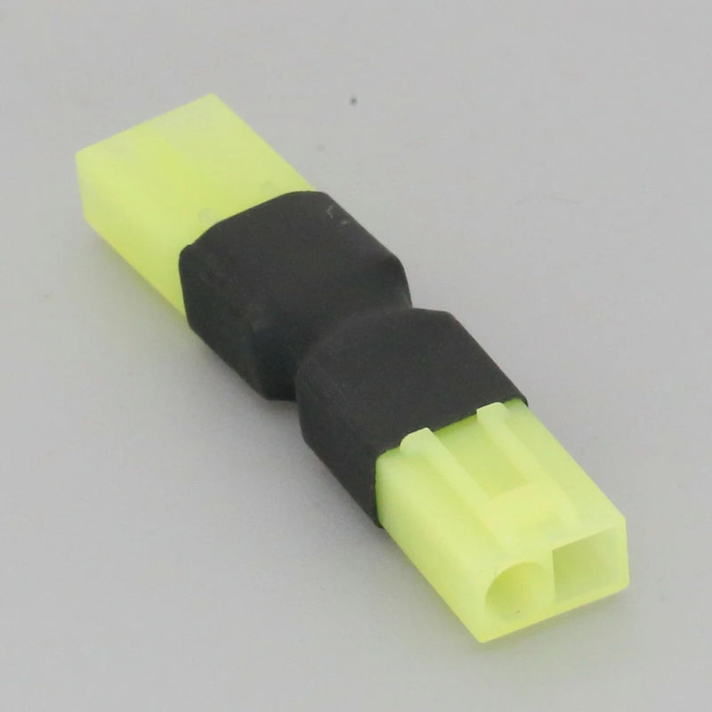 RC battery adapter connector, male-to-male, no-wire, light green and black
