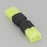 RC battery adapter connector, male-to-male, no-wire, light green and black