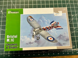 Bristol M.1C checkers and stripes aircraft model kit box art