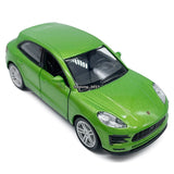 1:36 Porsche Macan S Model Car Diecast Toy Cars Metal Vehicle for Boys Kid Green