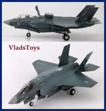 1/72 F-35B Lightning II model aircraft, dark gray with RAF-style markings