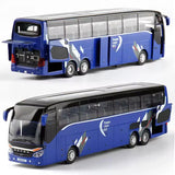 toy Coach 1/50 Sound&Light Sightseeing Bus Model Toy Car Kids Xmas,3 day deliver