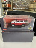 TOYOTA LAND CRUISER FJ55 RED & WHITE 1/64 DIECAST CAR BY DCM MODELS