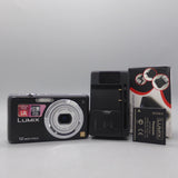 Panasonic Lumix DMC-FS10 12.1MP Digital Camera Black Tested W/ Battery + Charger