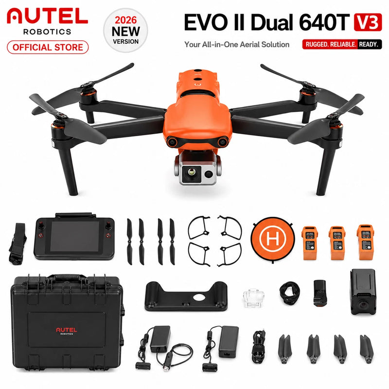 Autel EVO 2 DUAL 640T V3 Thermal Drone & 7.9" Smart RC V3 Bundle US Version