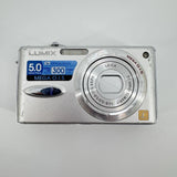 Panasonic Lumix DMC-FX8  5.0 MP Digital Camera -Silver FOR PARTS OR REPAIR