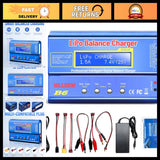 80W Mini Lipo Balance Charger/Discharger with Power Supply for RC Cars, LiPo, Ni Battery