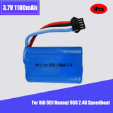 1Pcs 1100mAh 3.7V SM-4P 50*36*18 Battery For Udi 001 Huanqi 960 2.4G Speedboat Battery