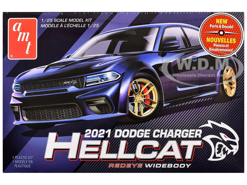 1/25 scale model kit box for 2021 Dodge Charger Hellcat Redeye Widebody