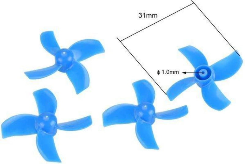 BetaFPV 31mm 4-blade Micro Whoop Propellers (1.0mm Shaft)