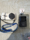 Panasonic Lumix DMC-TZ1 Compact Digital Camera Tested Working Used VGC. No Card