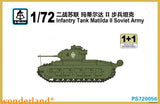 S-model 1/72 PS720056 Infantry Tank Matilda II Soviet Army (1+1)