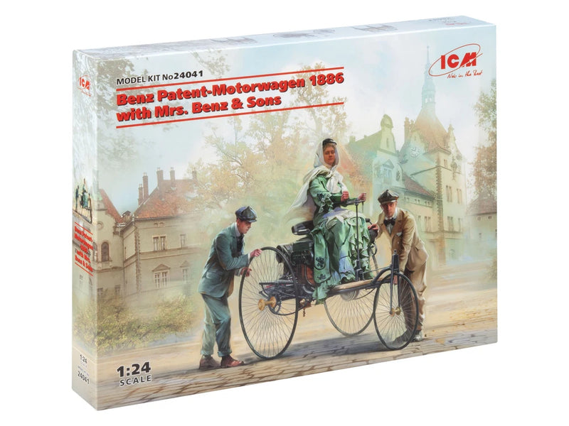 ICM 24041 - Benz Patent-Motorwagen 1886 with Mrs. Benz & Sons - Scale Model Kit