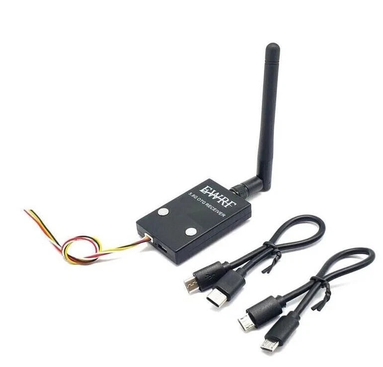 EWRF 5.8G UVC Receiver Cellphone 48CH OTG Receiver Set for FPV w/ Cable *vy