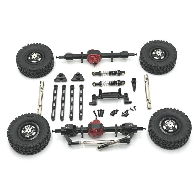 Metal Shock Absorber Brackets Upgrades Kits for 1/12 LC79 MN82 MN78 RC Car Black