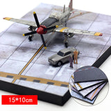 Diorama 1:72/144 Fighter Airport Runway Platform Wooden Deck Static Highroad Toy