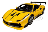 FERRARI 488 CHALLENGE #25 YELLOW 1/24 DIECAST MODEL CAR BY BBURAGO 26307