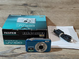 Fujifilm FinePix JV Series JV100 12.2MP Digital Camera - Blue