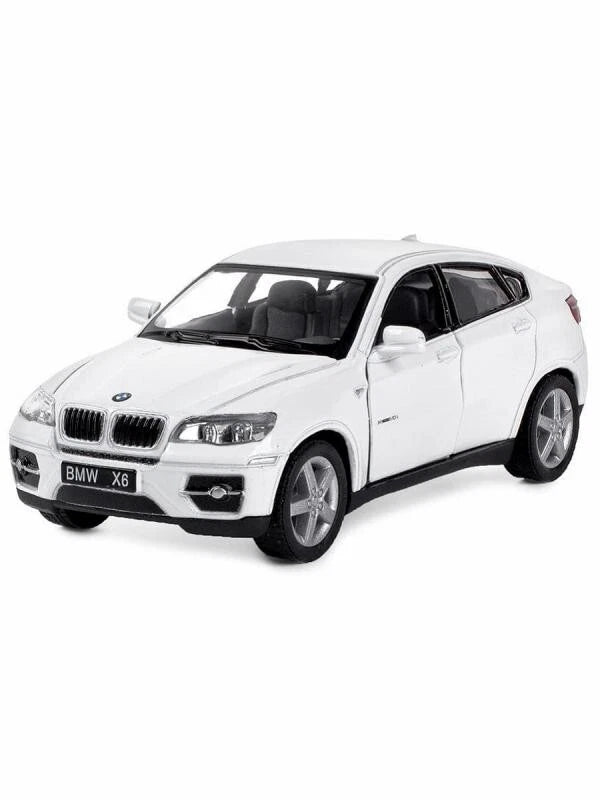 5336) BY Kinsmart. BMW X6 1:38 Scale Diecast Model car.  White COLOR