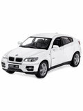 5336) BY Kinsmart. BMW X6 1:38 Scale Diecast Model car.  White COLOR