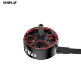 GEPRC FPV racing drone motor with black housing, red accents, and output shaft
