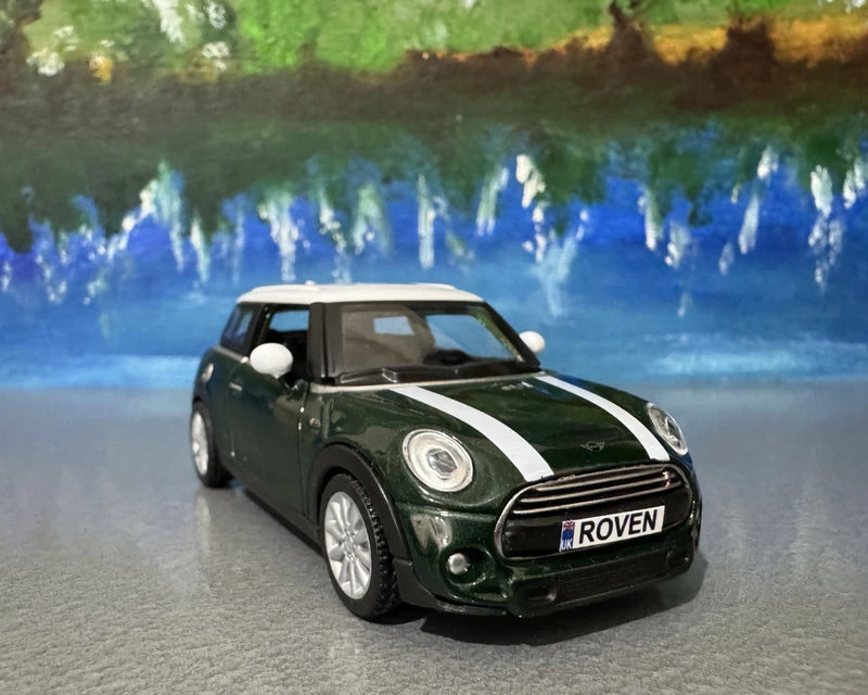 PERSONALISED PLATES Mini Cooper S Toy Car MODEL boy girl mum dad gift NEW