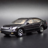 2004 04 LEXUS GS400 4 DOOR BLACK 1/64 SCALE DIORAMA DIECAST MODEL CAR