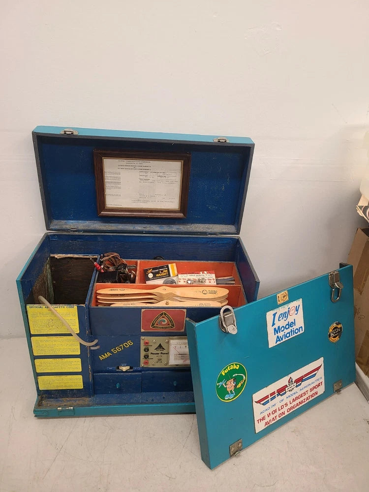 EXTREMELY RARE TOOL HOBBY ?? WOODEN CRAFT BOX R/C AIRPLANE KIT
