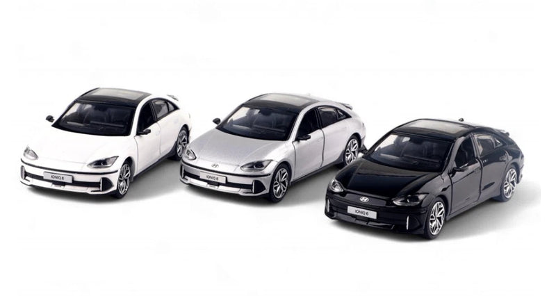 Hyundai Ioniq 6 Diecast Model Car 1:38 Scale metal mini vehicle collectible