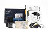 Panasonic Lumix DMC-FX66 Luxe Gold Compact Camera Used From Japan