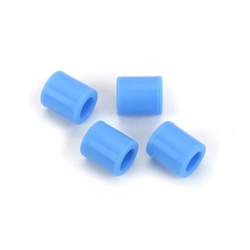 Blue soft rubber landing skid sleeves, 4-piece set