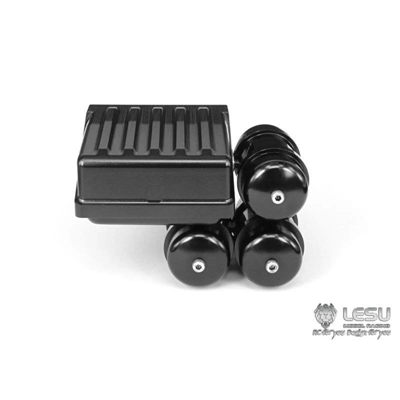 Metal LESU Battery Box Air Tank for Tamiya 1/14 RC Tractor Truck Model Parts Battery