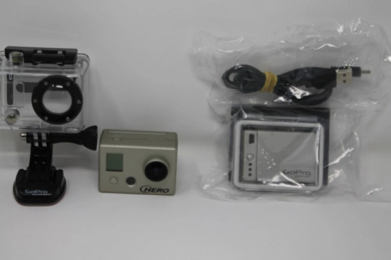 GoPro Hero 1st Gen Action Camera +Waterproof Case SD4 16GB, Cables Tested Works
