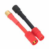 HXT 8mm Male+/Female- to HXT 6mm Male-/Female+ cable 10AWG 5CM wire Battery FPV