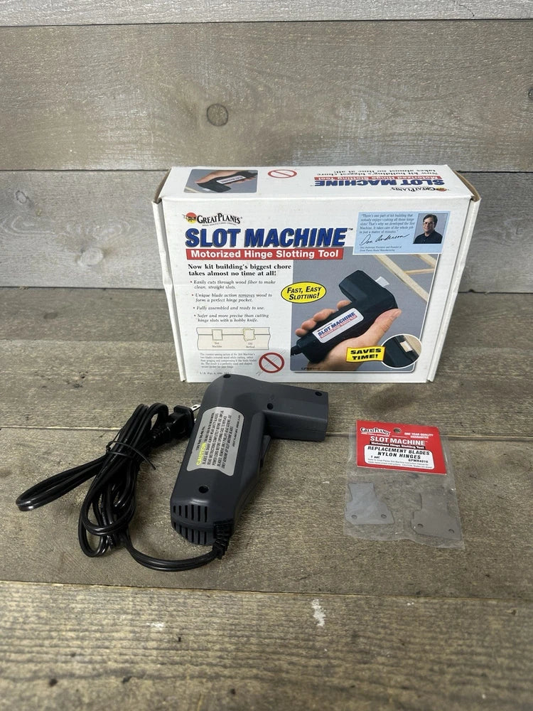 Great Planes Slot Machine Tool For Balsa R/c Model Airplane Kit w/ Extra Blades